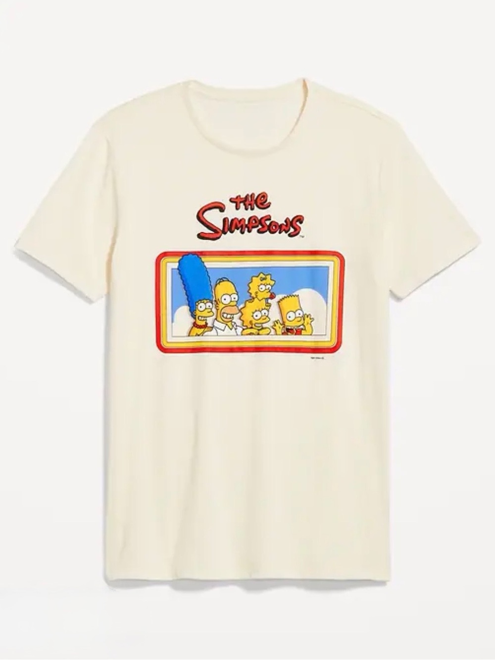 💛EUC Old Navy "The Simpsons💛Graphic Tee” in “Sea Salt” 50% Cotton • 50% Poly XXL